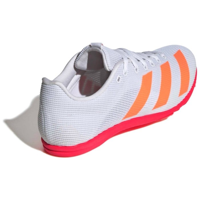 adidas Allroundstar - Kids Track and Field Spikes - Cloud White/Lucid Orange/Silver Metallic