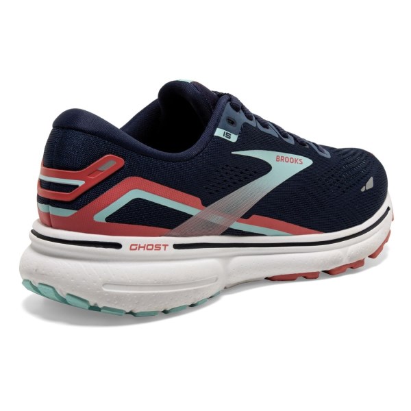 Brooks Ghost 15 - Womens Running Shoes - Peacoat/Canal Blue/Rose