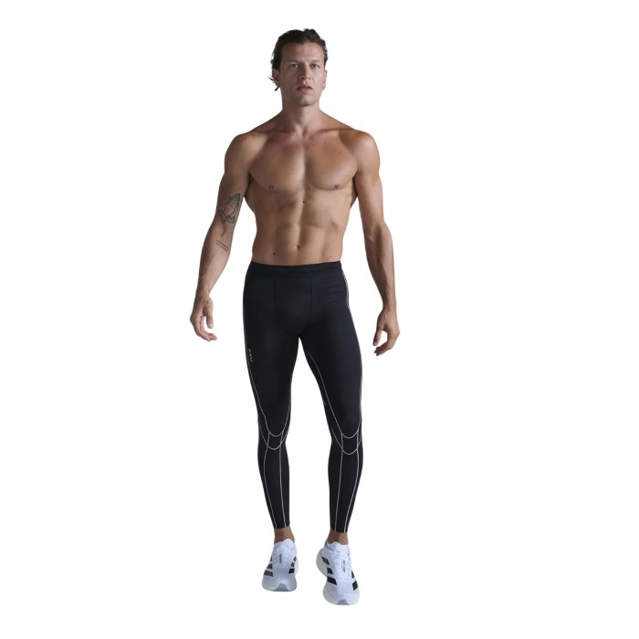 2XU Light Speed Kinesis Mens Compression Tights - Black/Black