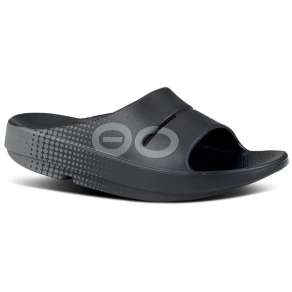 OOFOS OOAHH Sport - Unisex Recovery Slides - Black/Matrix