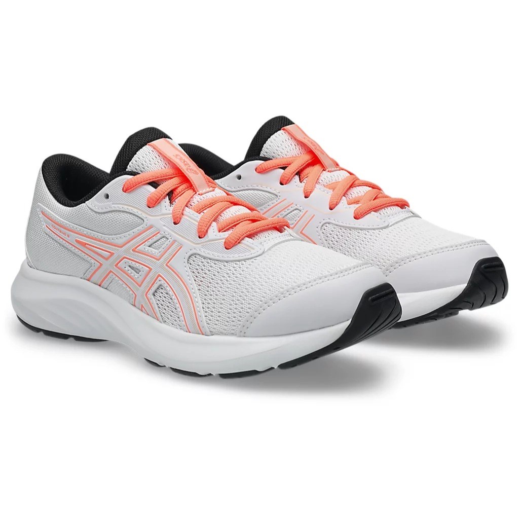 Asics Contend 9 GS - Kids Running Shoes - White/Pearl Pink
