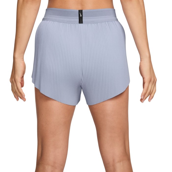 Nike AeroSwift Mid-Rise 3 Inch Womens Running Shorts - Ghost/Blue Void