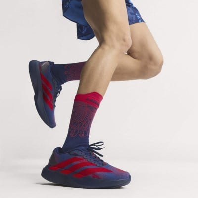 adidas Adizero Evo SL x LABRUM Woven - Mens Running Shoes - Dark Blue/Lucid Red/Muted Purple