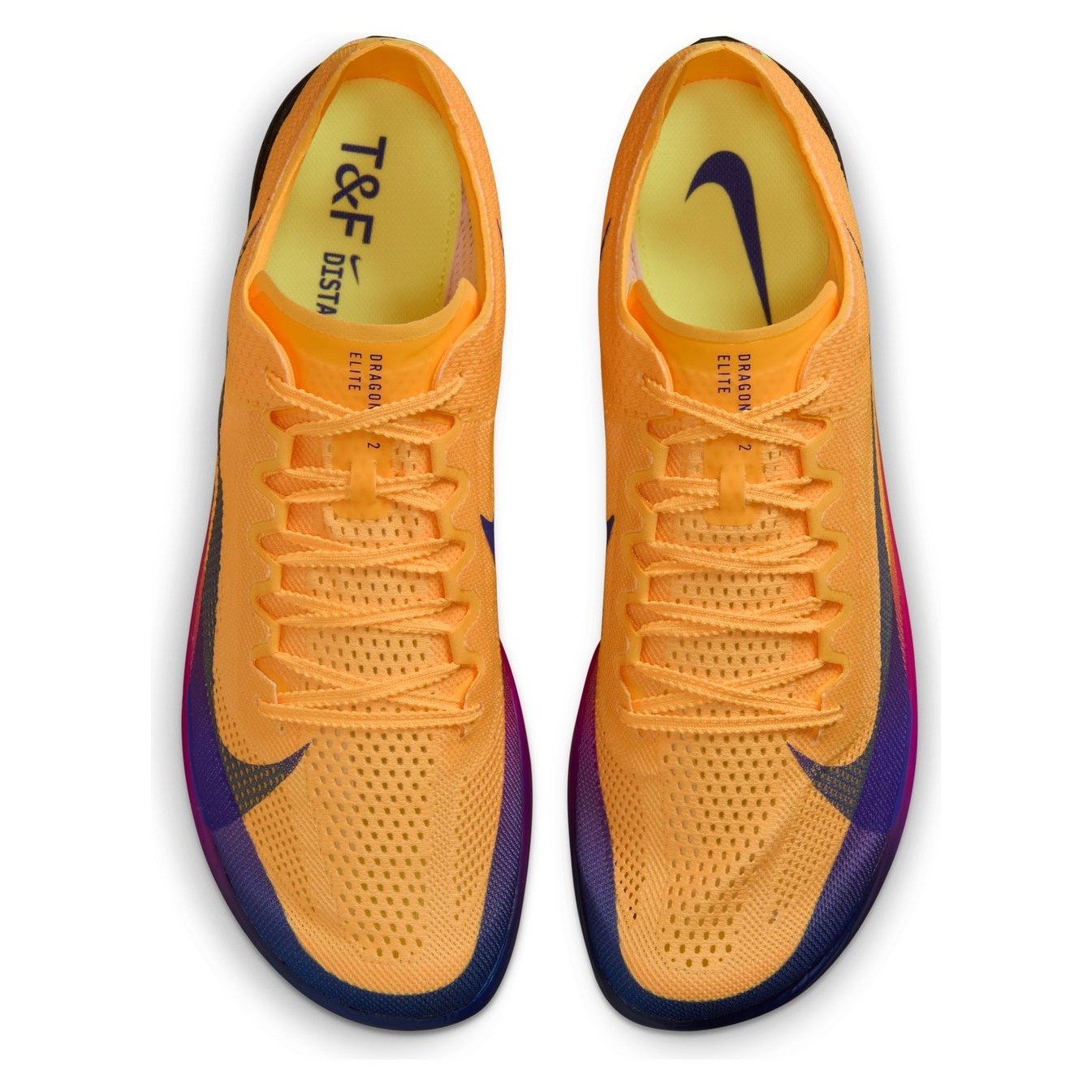Nike Dragonfly 2 Elite - Unisex Long Distance Spikes - Citron Pulse/Indigo Burst/Volt Ice