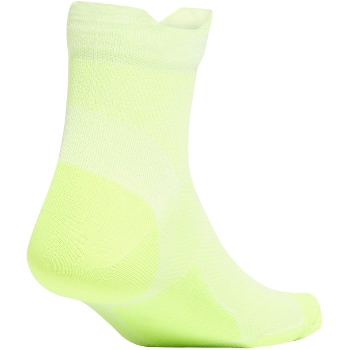 Adidas RUNxAdizero Socks - Unisex - White/Lucid Lemon
