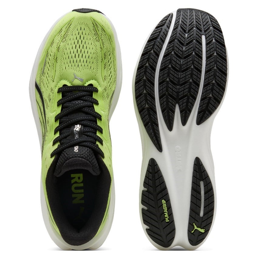 Puma Velocity Nitro 5 - Mens Running Shoes - Sunny Lime/Moody Gray - image 5