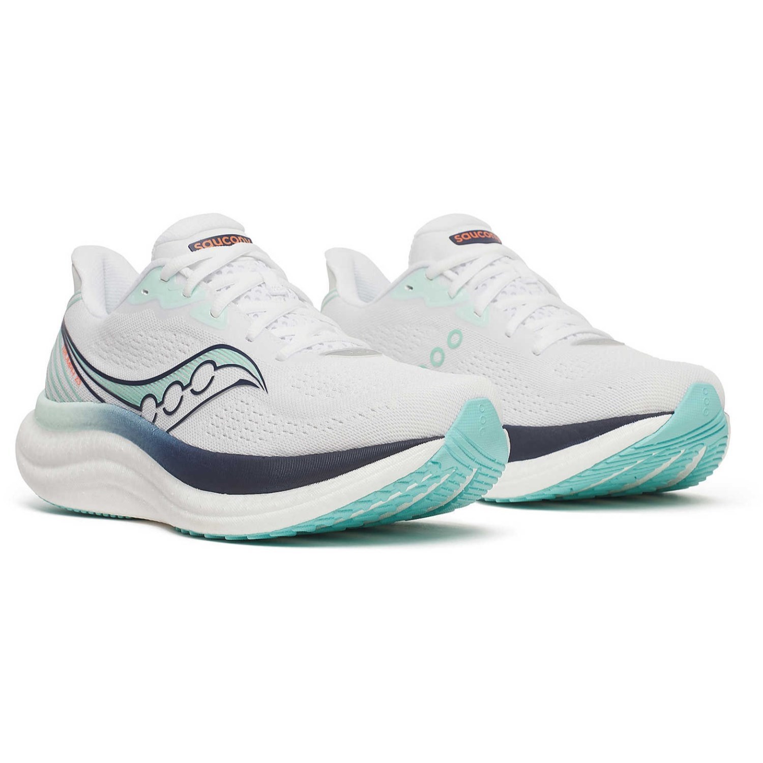 Saucony Triumph 23 - Womens Running Shoes - White/Navy