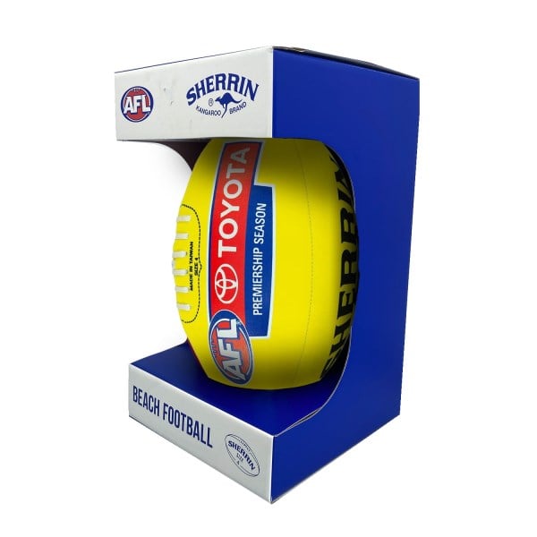Sherrin AFL Replica Beach Football - Size 4 - Yellow