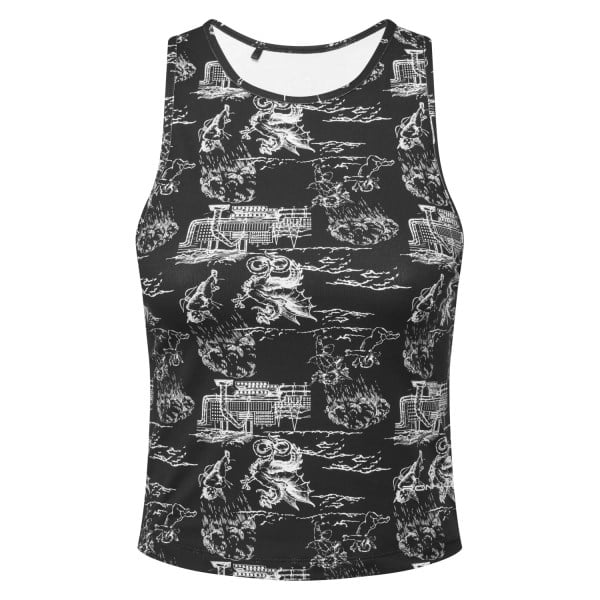 Ronhill Life Balance Womens Training Tank Top - Black/Mono Baroque