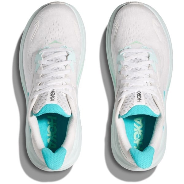 Hoka Clifton 10 - Womens Running Shoes - White/Cielo Blue