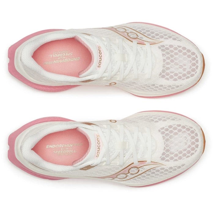 Saucony Endorphin Speed 5 - Womens Running Shoes - Ivory/Mauve