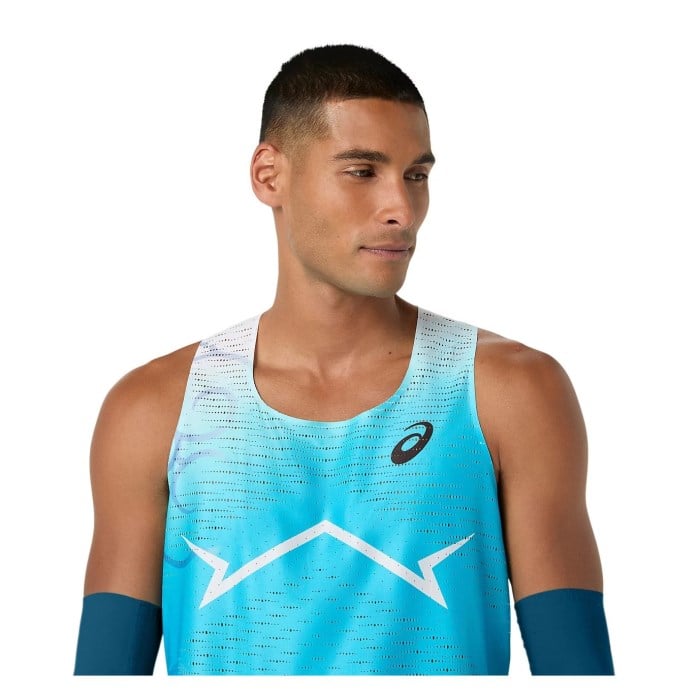 Asics Mens Metaspeed Singlet - Aquarium - image 4