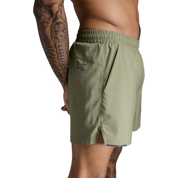 2XU Aero 5 Inch Mens Running Shorts - Hunter/Black Reflective