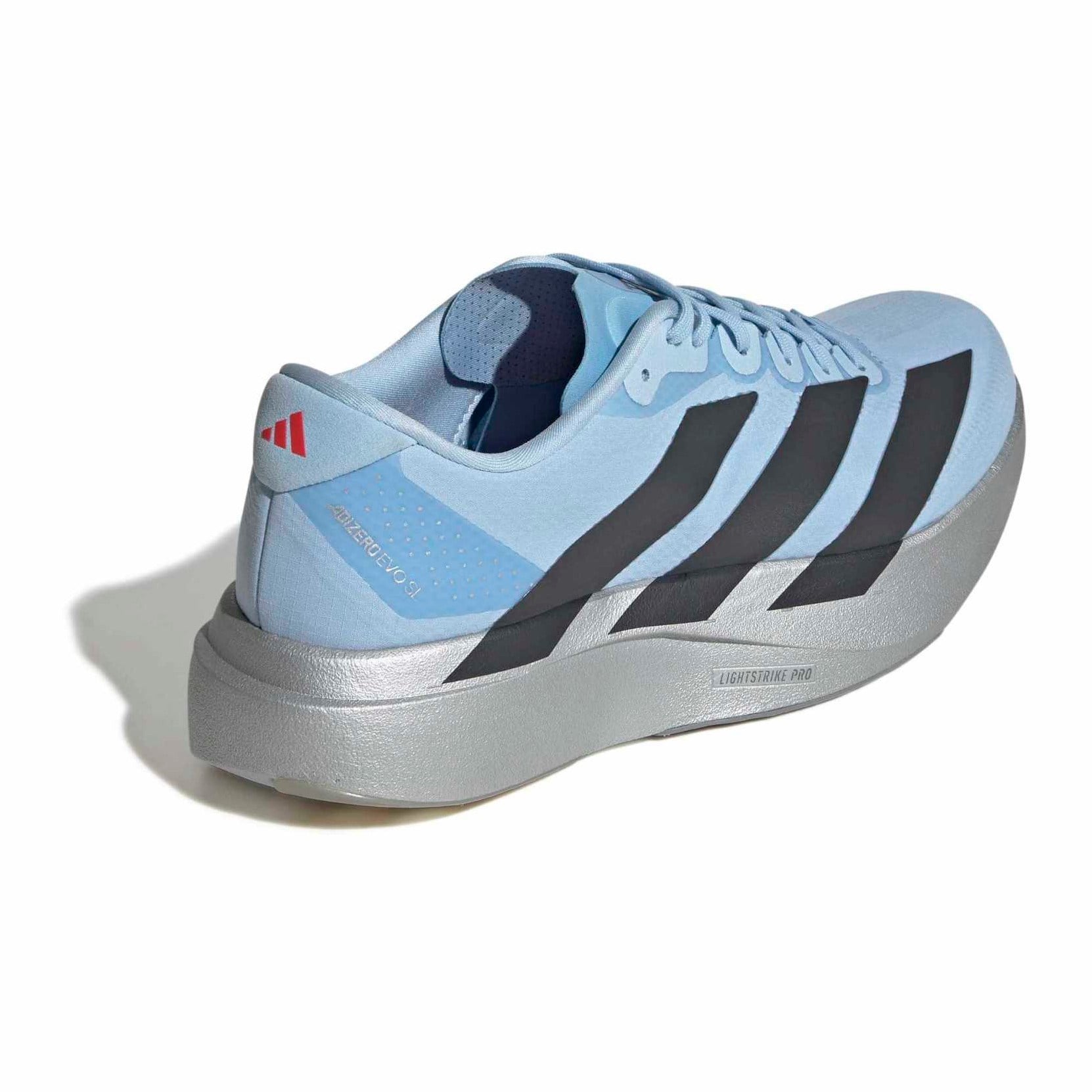 adidas Adizero Evo SL Woven - Mens Running Shoes - Clear Sky/Carbon/Silver Metallic - image 5