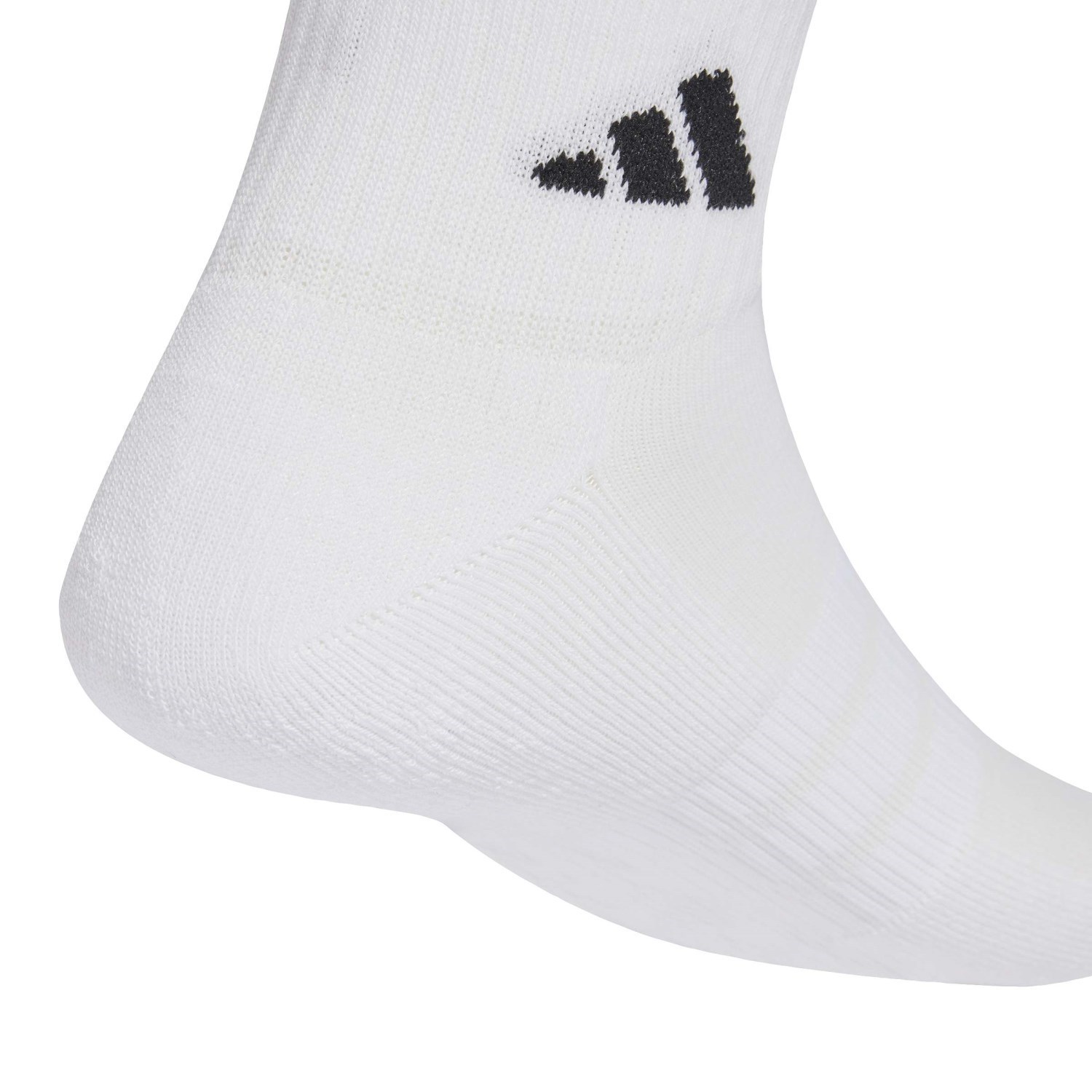 adidas Cushioned Essentials Unisex Ankle Socks - 6 Pack - White/White/Black - image 4