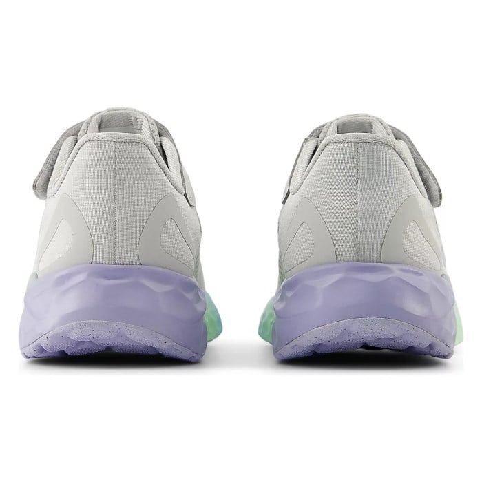 New Balance Fresh Foam Arishi v4 Velcro- Kids Running Shoes - Grey Matter/Daybreak/Cosmic Jade