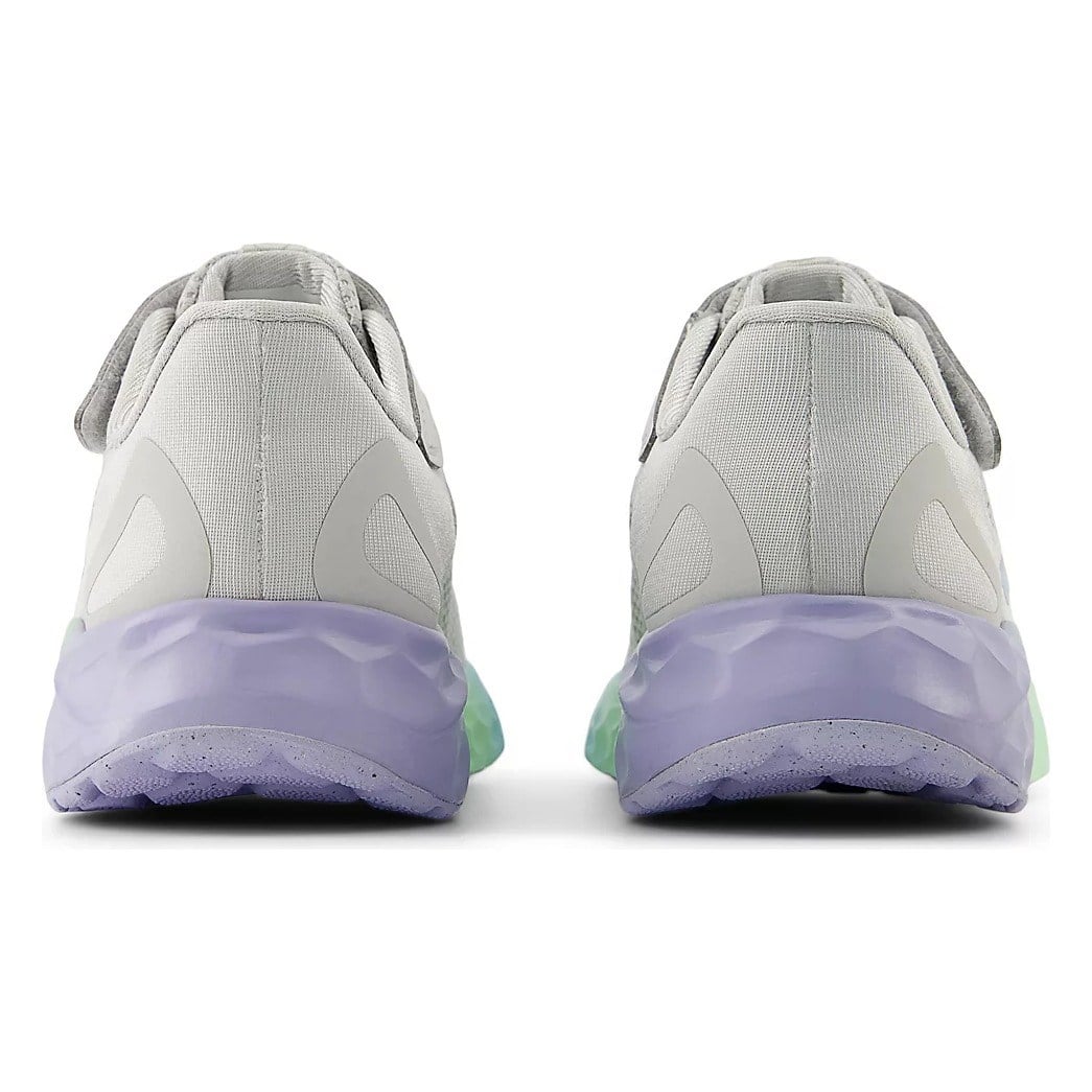 New Balance Fresh Foam Arishi v4 Velcro- Kids Running Shoes - Grey Matter/Daybreak/Cosmic Jade