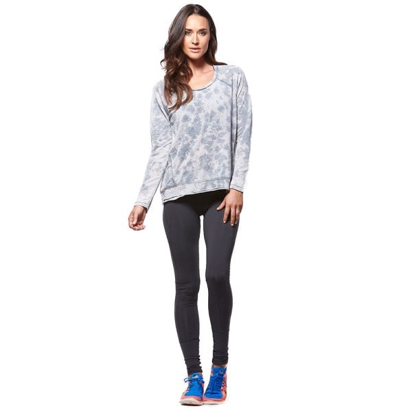 Bayse Solid Full Length Womens Tights - Charcoal