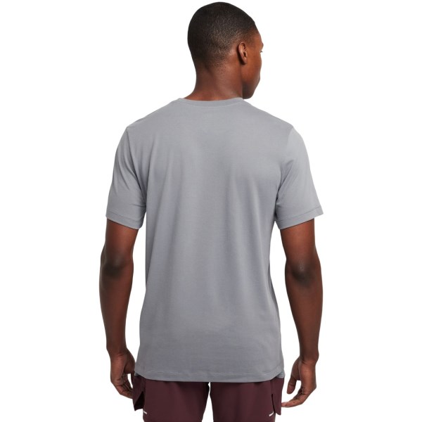 Nike Dri-Fit Logo Mens Trail Running T-Shirt - Smoke Grey