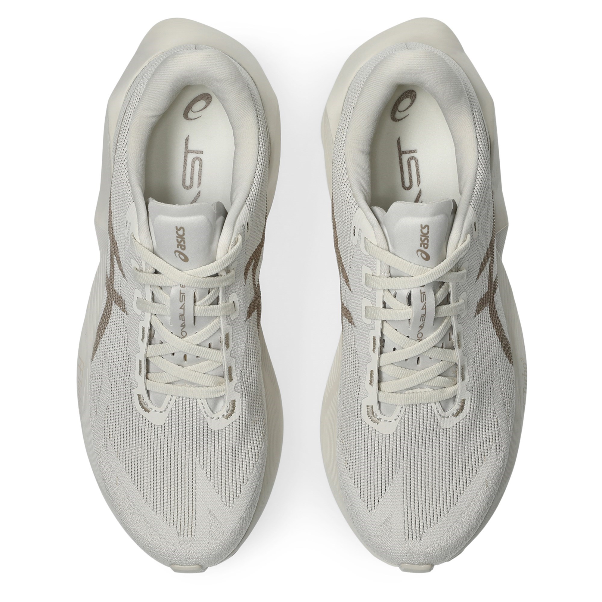 Asics Novablast 6 - Mens Running Shoes - Soft Oat/Greige - image 4