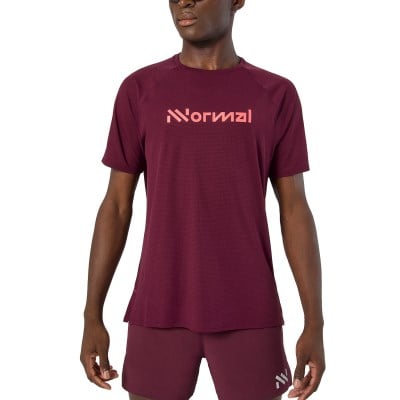 NNormal Race 02 Mens Running T-Shirt - Burgundy