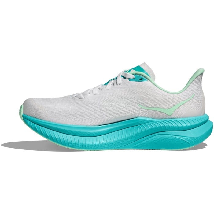 Hoka Mach 6 - Womens Running Shoes - White/Cielo Blue