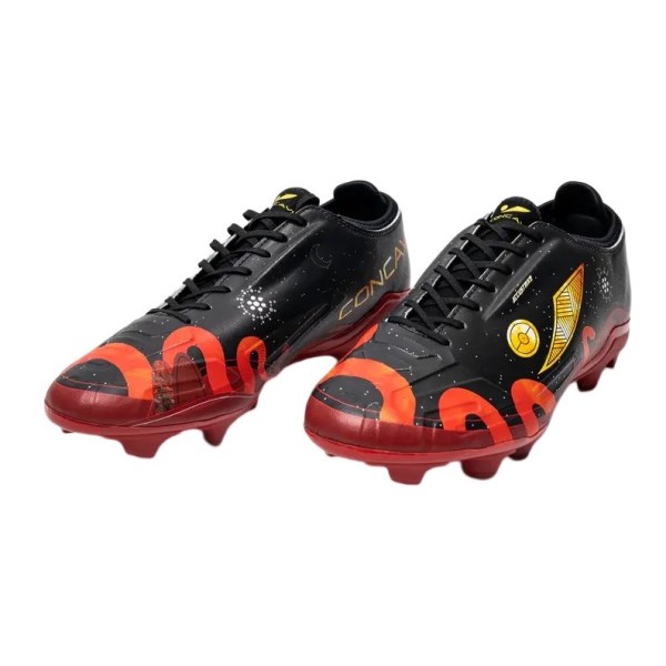 Concave First Nations v1 FG - Kids Football Boots - Black/Red/Yellow