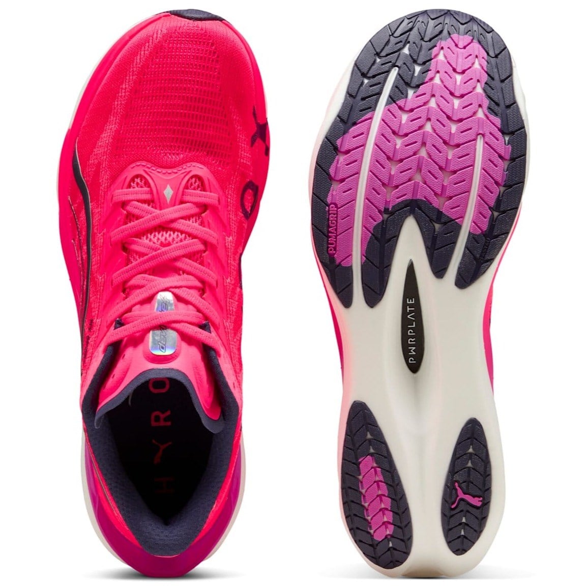 Puma Deviate Nitro 4 Hyrox - Mens Running Shoes - Puma White/Electric Orchard/Pure Pink