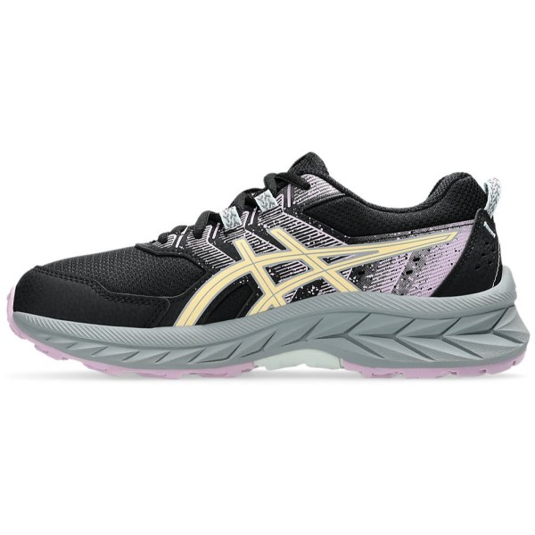 Asics Gel Venture 9 GS - Kids Trail Running Shoes - Black/Light Orange