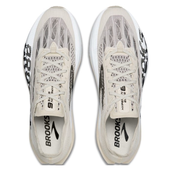 Brooks Hyperion Elite 6 - Unisex Racing Shoes - Vaporous Grey/Yellow/Black - image 3