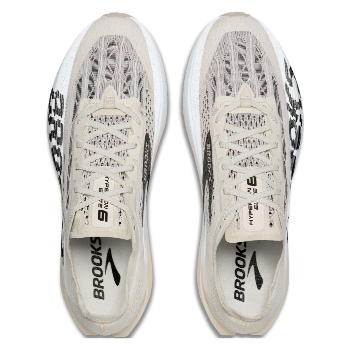 Brooks Hyperion Elite 6 - Unisex Racing Shoes - Vaporous Grey/Yellow/Black - image 3