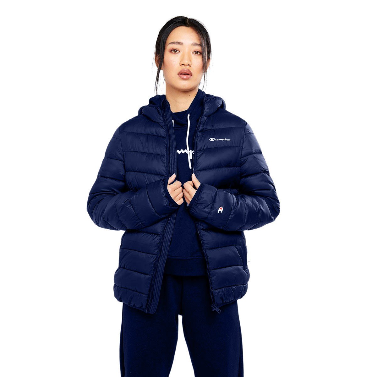 Champion Womens Puffer Jacket - Navy