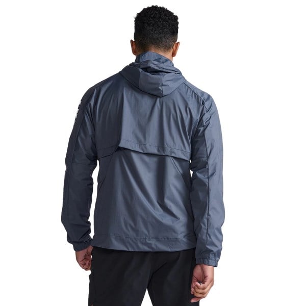 2XU Motion Windbreaker Mens Running Jacket - Turbulence/White