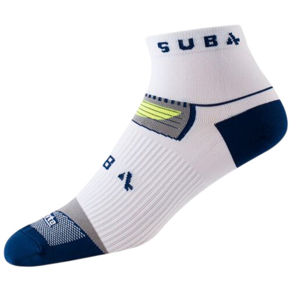 Sub4 Blister Free DryLyte Mid Rise Running Socks - White