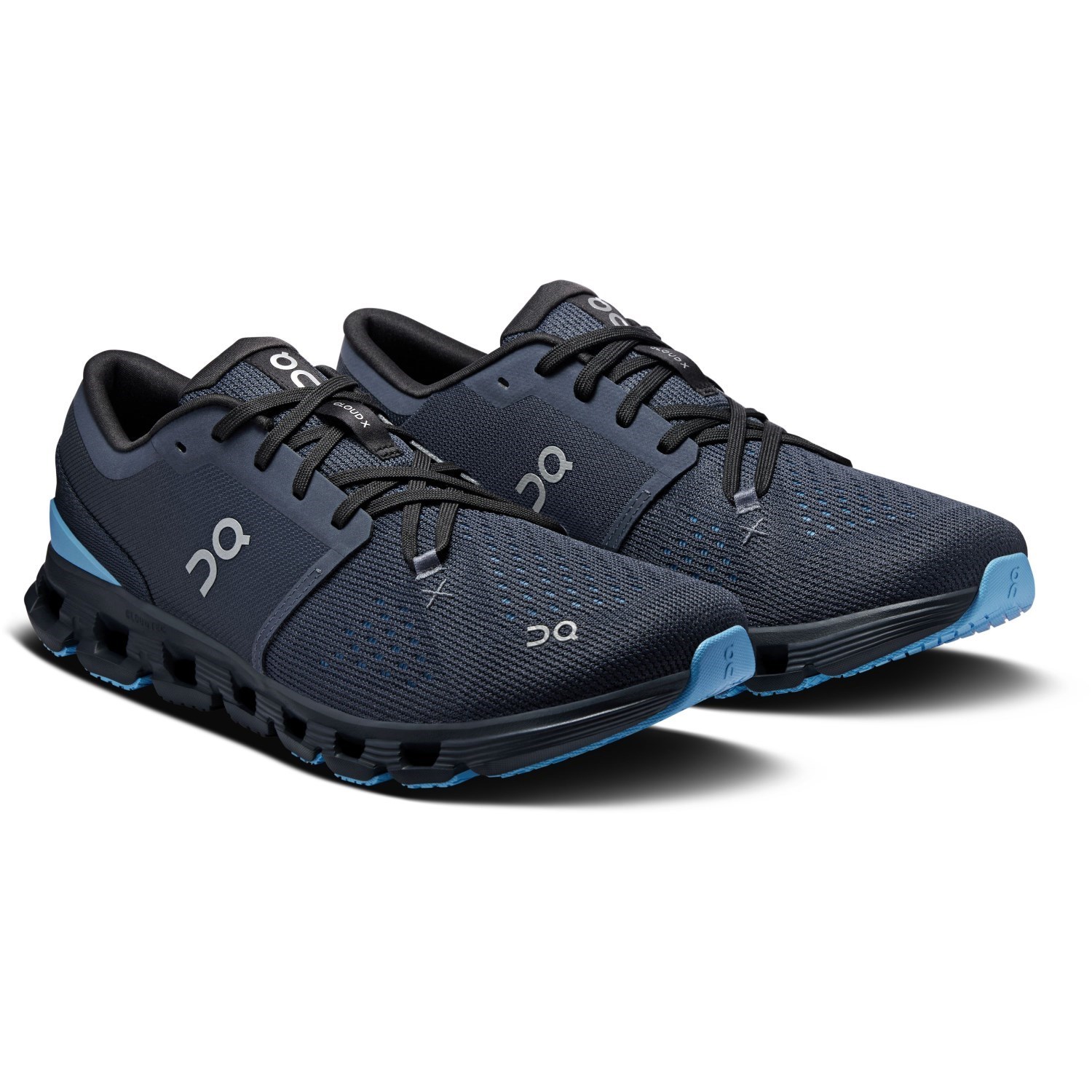 On Cloud X 4 - Mens Running Shoes - Navy/Gourami