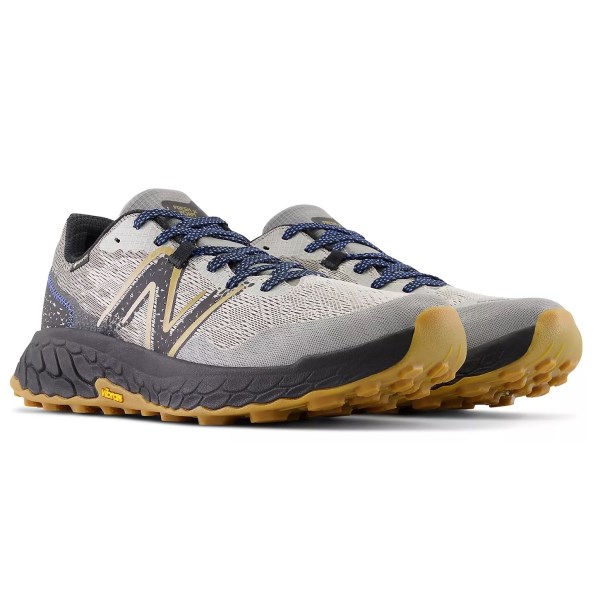 New Balance Fresh Foam Hierro v7 GTX - Mens Trail Running Shoes - Raincloud/Black/Marine Blue