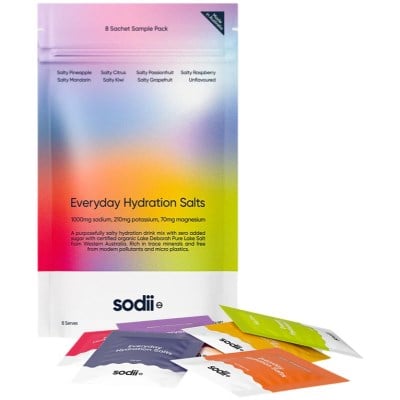 Sodii Everyday Hydration Salts Drink Mix - 8 Sachets Sample Pack