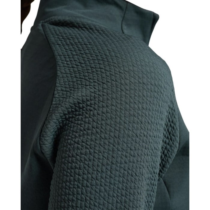 2XU Ignition Haptic Womens Running 1/4 Zip - Dark Sage/White Reflective