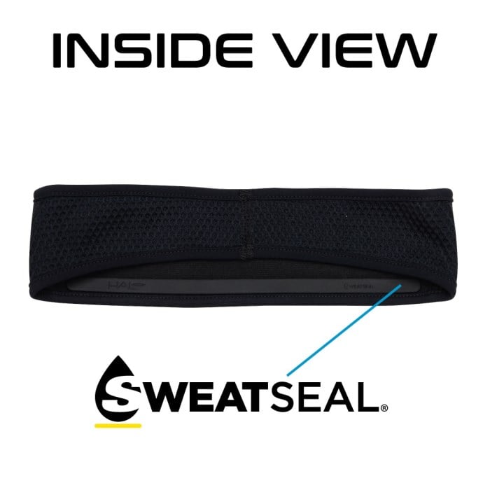Halo II Air Mesh X2 SweatBlock Headband (extreme sweating) - Black