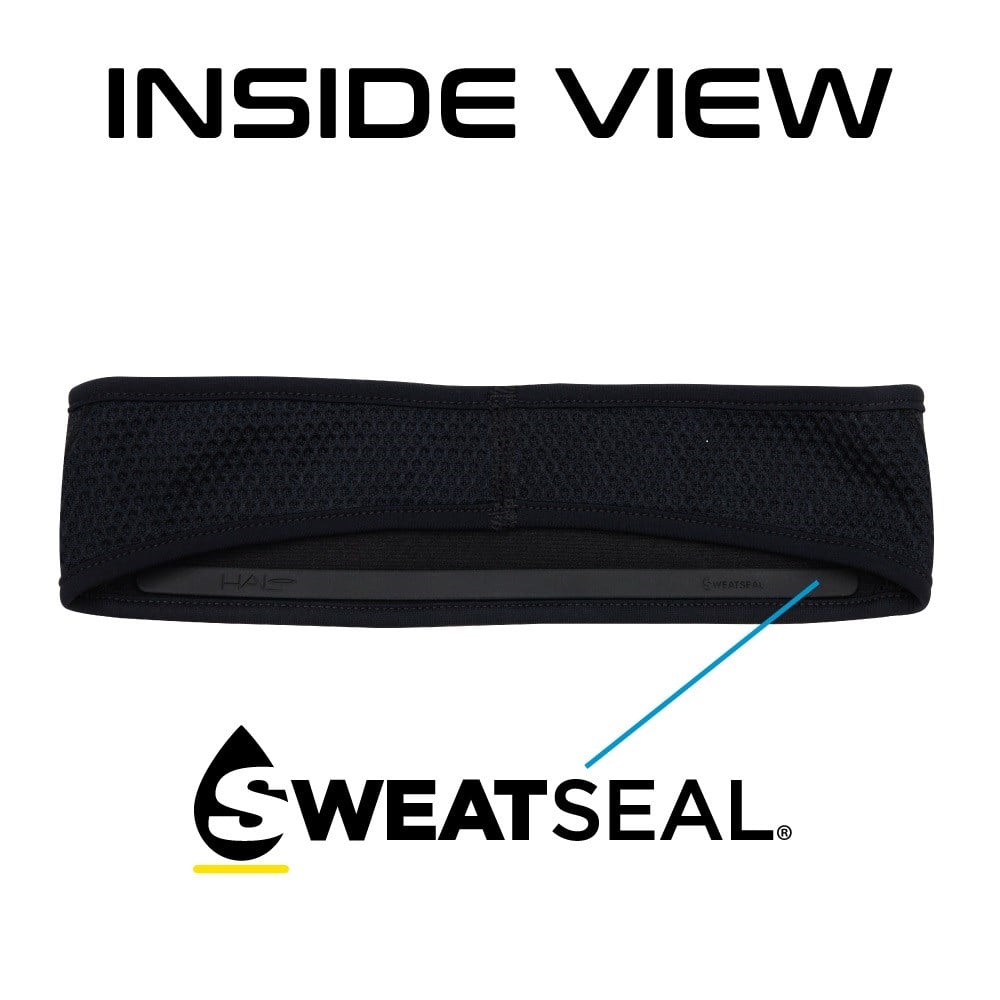 Halo II Air Mesh X2 SweatBlock Headband (extreme sweating) - Black