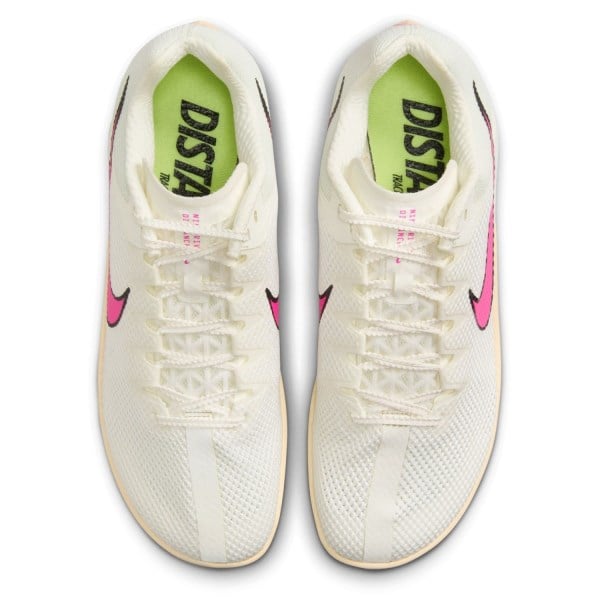 Nike Zoom Rival Distance - Unisex Track Running Spikes - Sail/Fierce Pink/Light Lemon