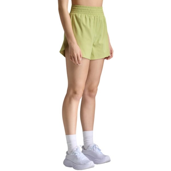2XU Aero Hi-Rise Womens Running Shorts - Green Mist/White Reflective