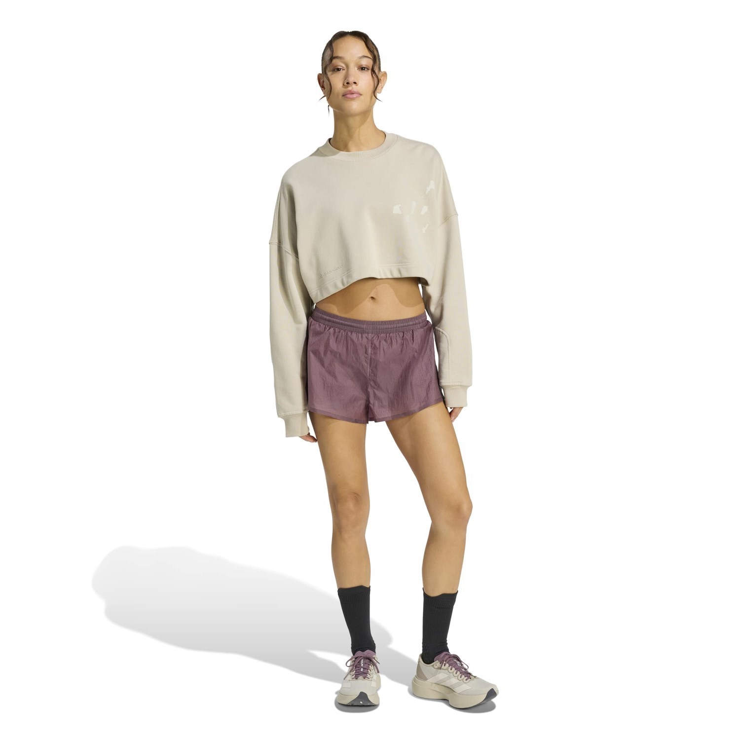 adidas H.Koumori Womens 2 In 1 Running Shorts - Shadow Fig