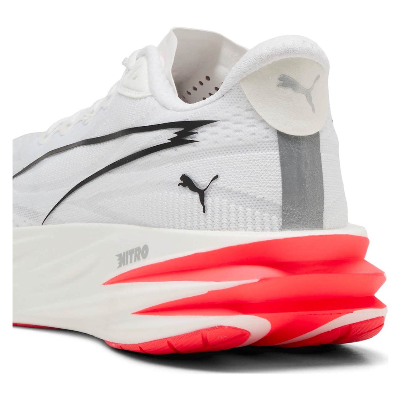 Puma Deviate Pure Nitro - Mens Running Shoes - White/Ultra Red - image 5
