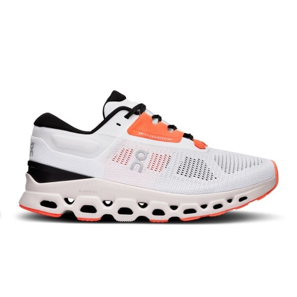 On Cloudstratus 3 - Womens Running Shoes - White/Sand