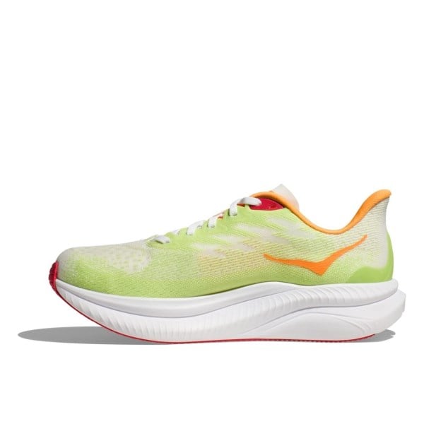 Hoka Mach 6 - Womens Running Shoes - White/Lettuce