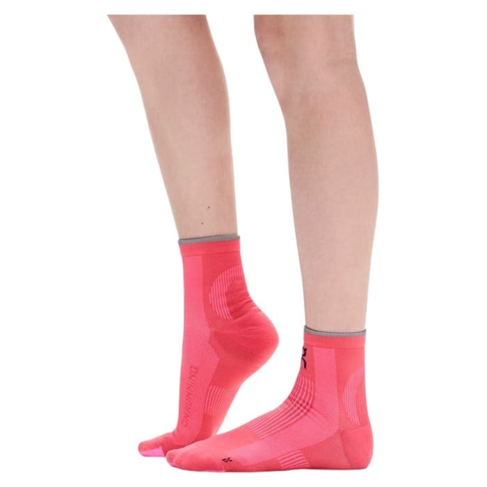On Unisex Elite Run Sock Mid - Camella/Azalea - image 2