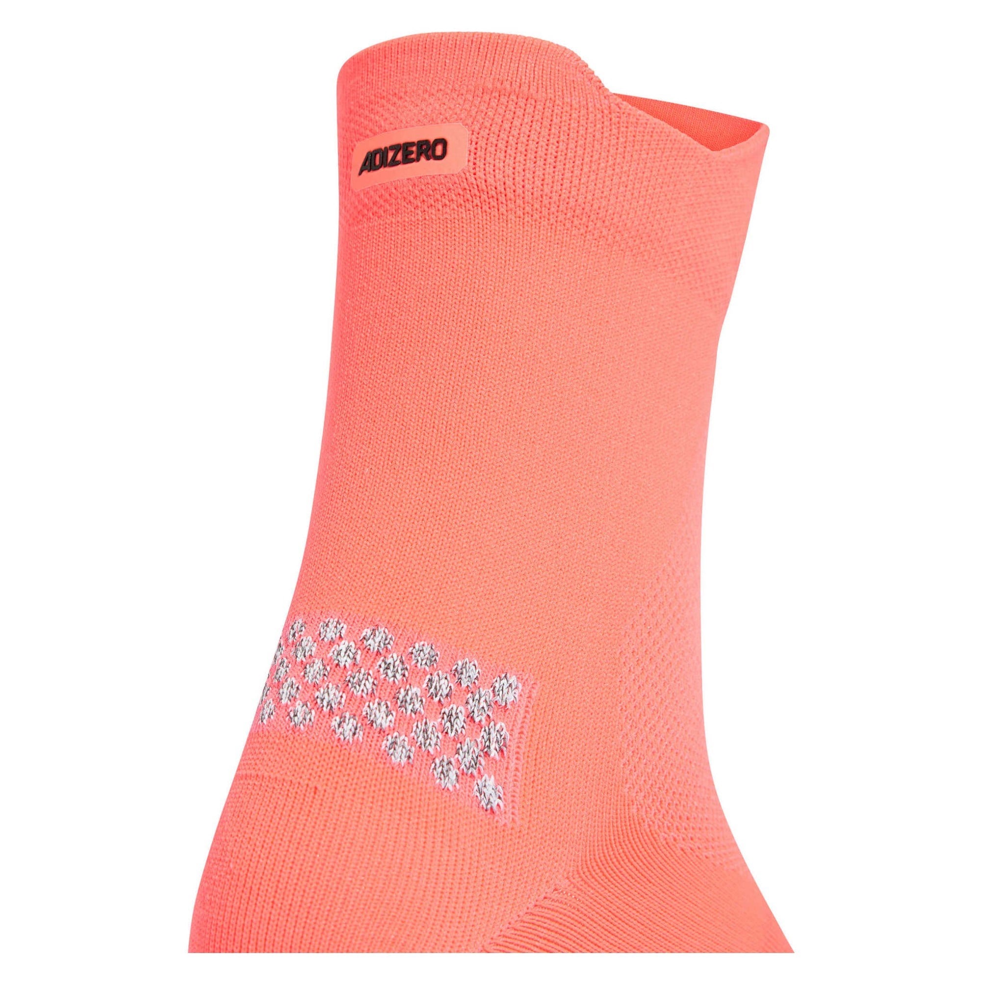 adidas Adizero Running Quarter Sock - Solar Turbo/Black - image 4