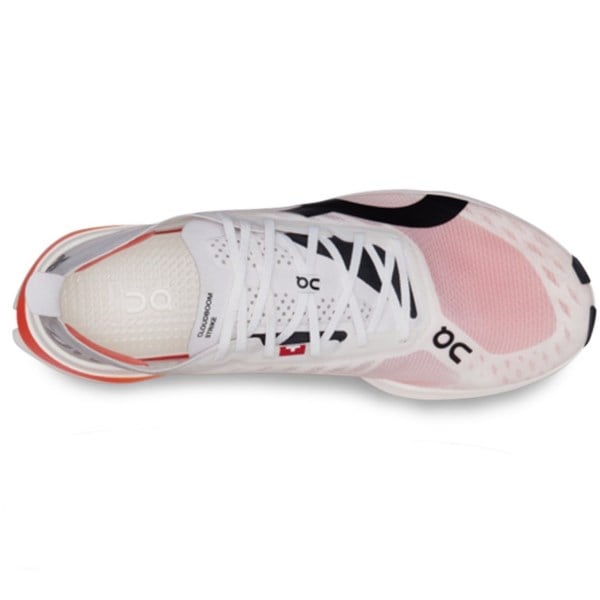 On Running Cloudboom Strike - Mens Road Racing Shoes - White/Black