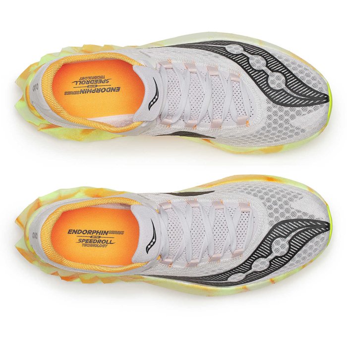 Saucony Endorphin Pro 4 - Mens Road Racing Shoes - Fog/Peel
